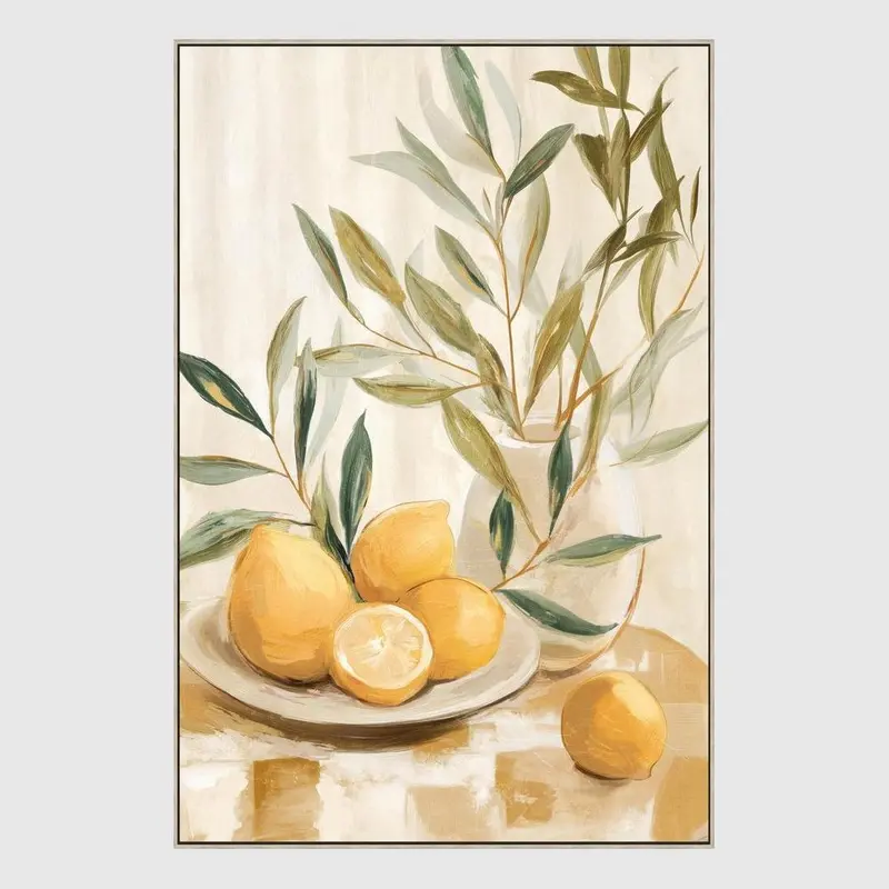 Citrus-Inspired Wall Art – Lemon Theme C 1