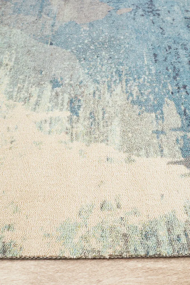City 563 Blue Entryway Rug – 160 X 110 Cm 1