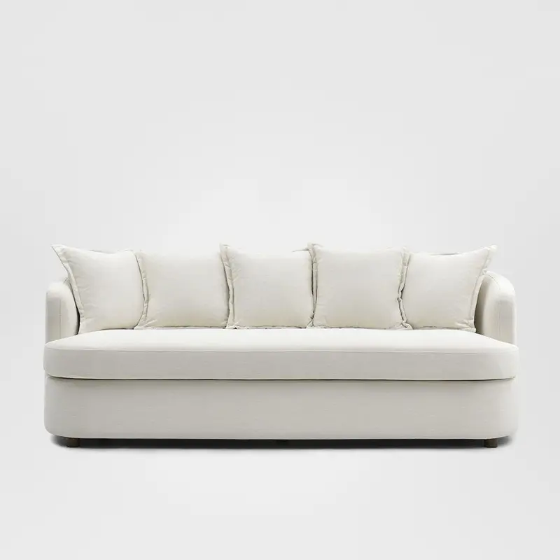 Clontarf Hamptons Ivory 3-Seater Sofa 1