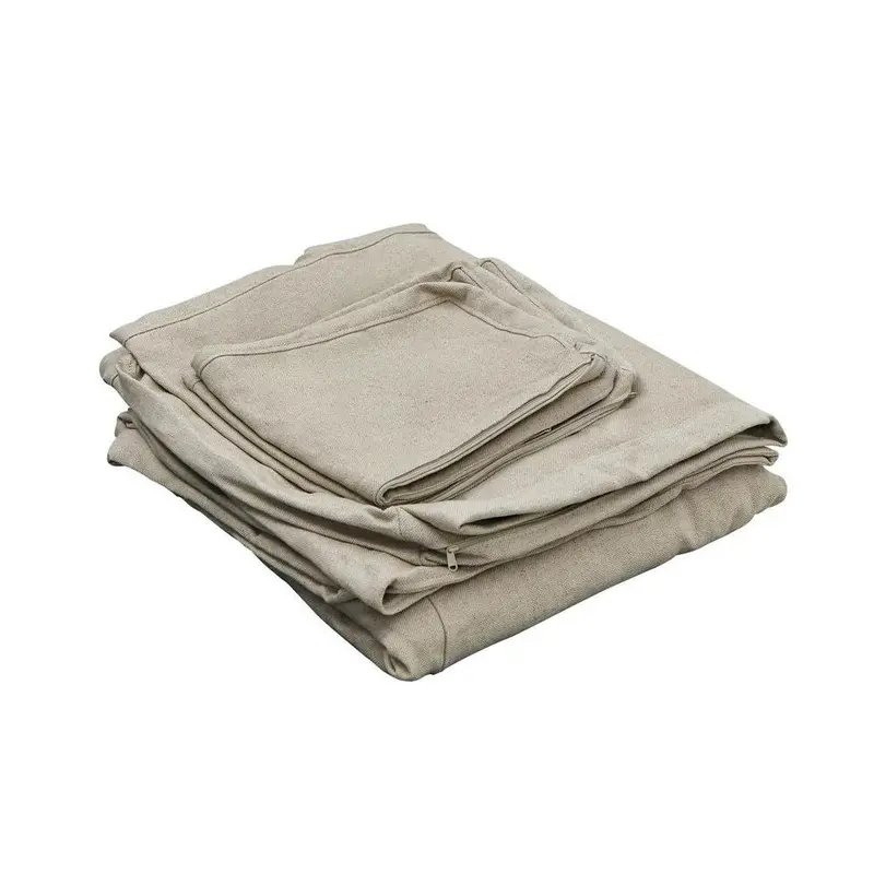 Clovelly Armchair Slipcover In Natural Linen-Look Fabric 1