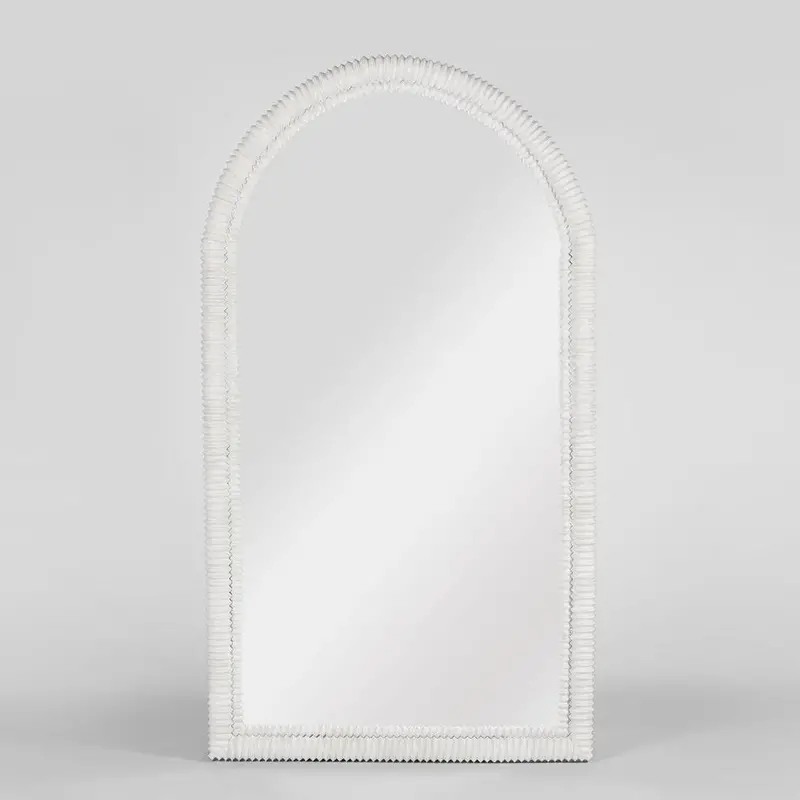 Cloverley Full-Length Floor Mirror – Sleek White Frame 1