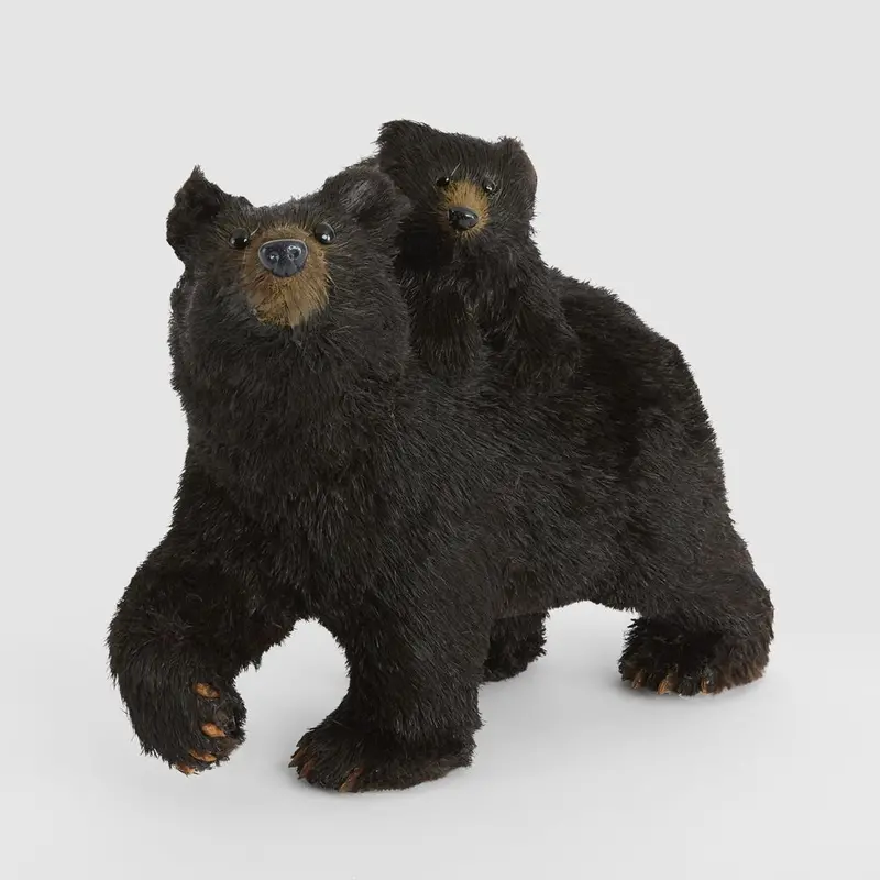 Cocoa-Themed Mother And Cub Bear Figurine 1