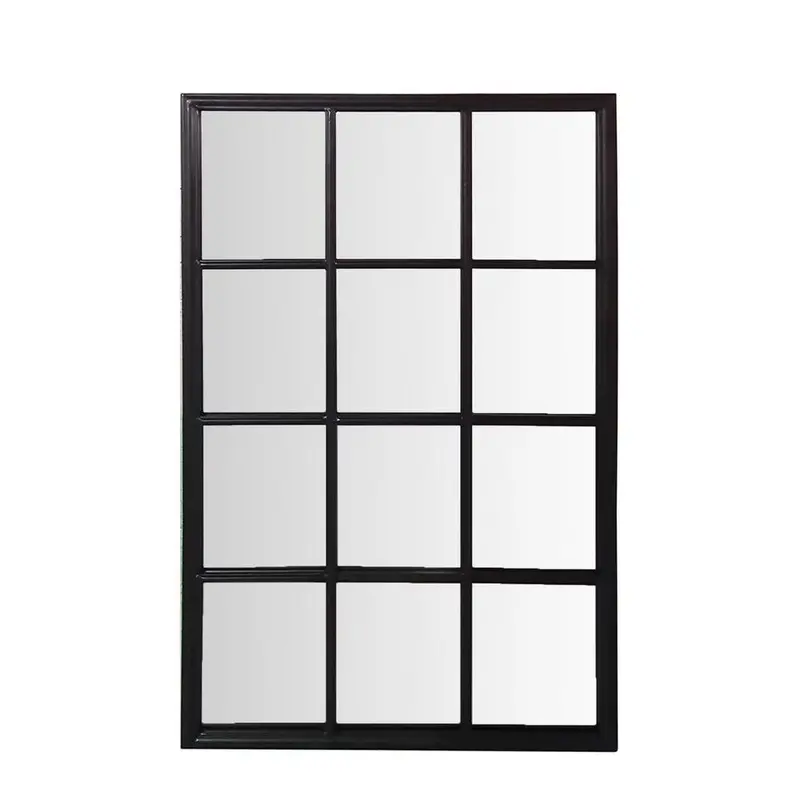 Colmar Black Rectangular Outdoor Mirror 1