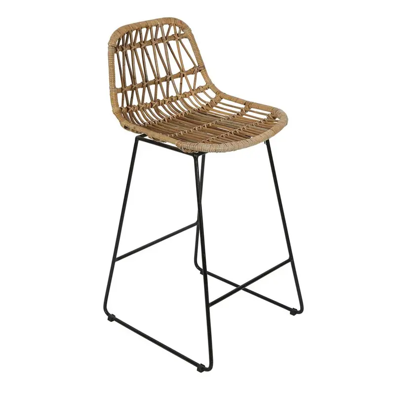 Comores Bar Stool – Industrial-Chic Design With Upholstered Seat 1