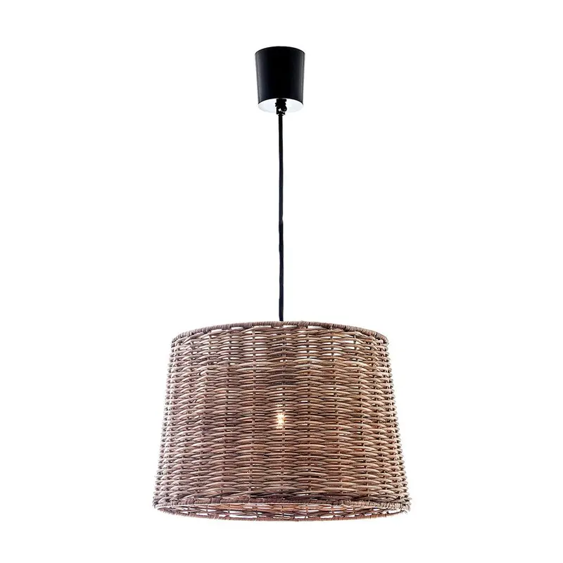 Compact Round Rattan Hanging Pendant Lamp 1