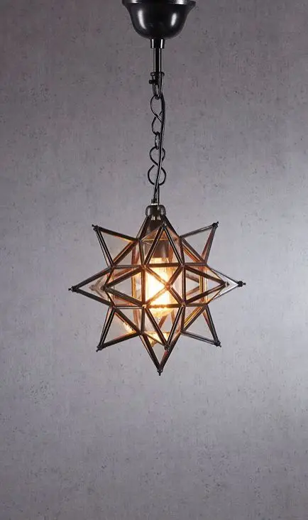 Compact Star Pendant Lighting Fixture 1