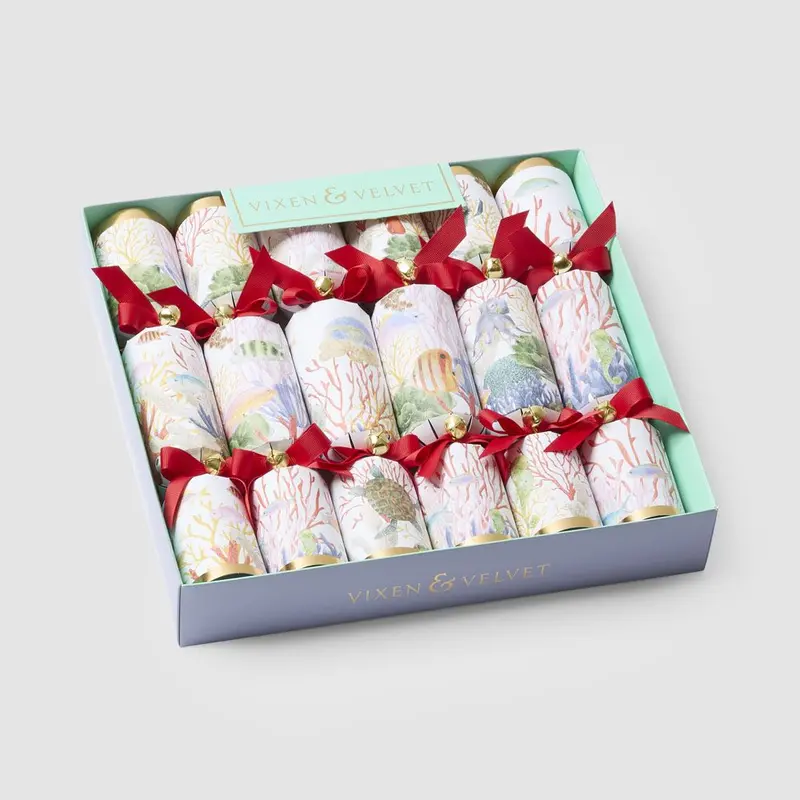 Coral Mystery Crackers – Box Of 6 1