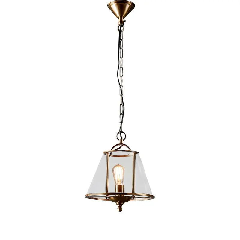 Cotton Tree Brass Pendant Lamp With Antiqued Finish 1
