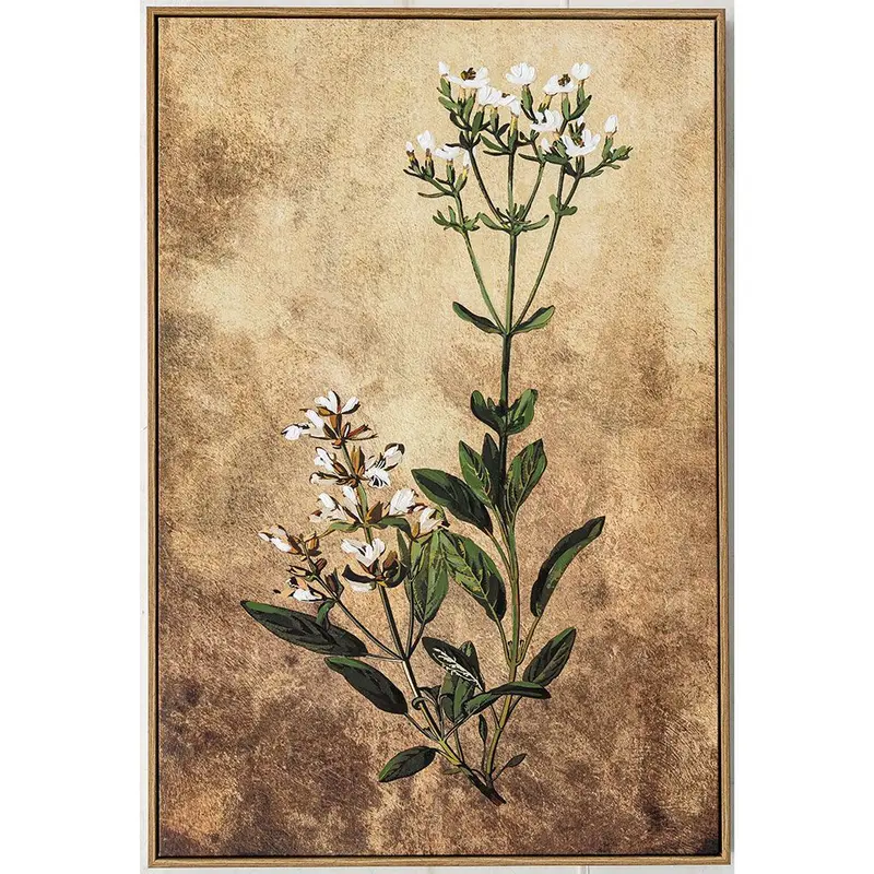 Country-Inspired Wildflower Wall Art Print – Botanical Spray Design 1