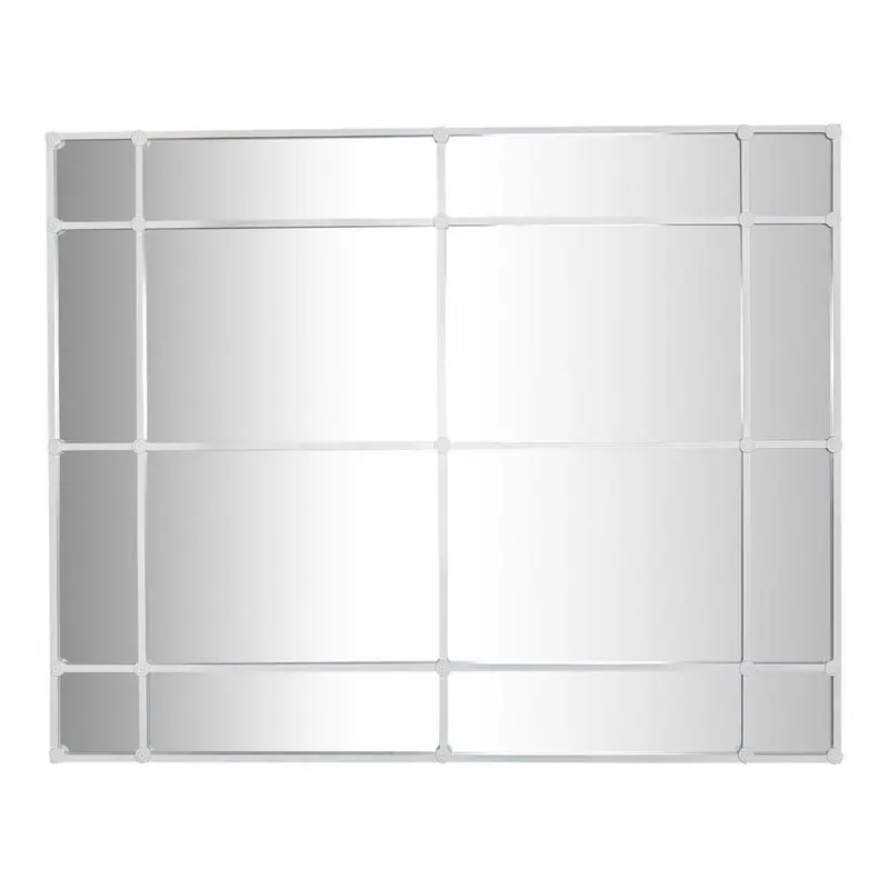Crawford Rectangular Framed Mirror – 200X160Cm, White Iron Frame With 16 Panes 1