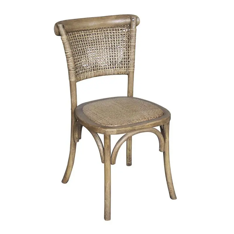 Denver Oak Dining Chair – Solid Wood Upholstered Seat 1