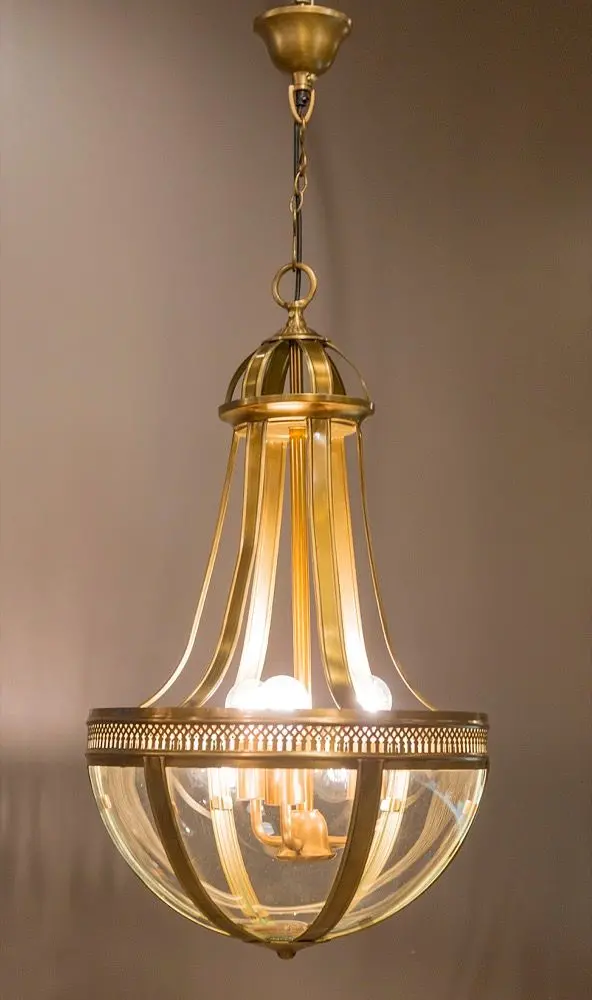 Doma Medium Ceiling Pendant – Polished Brass Contemporary Fixture 1