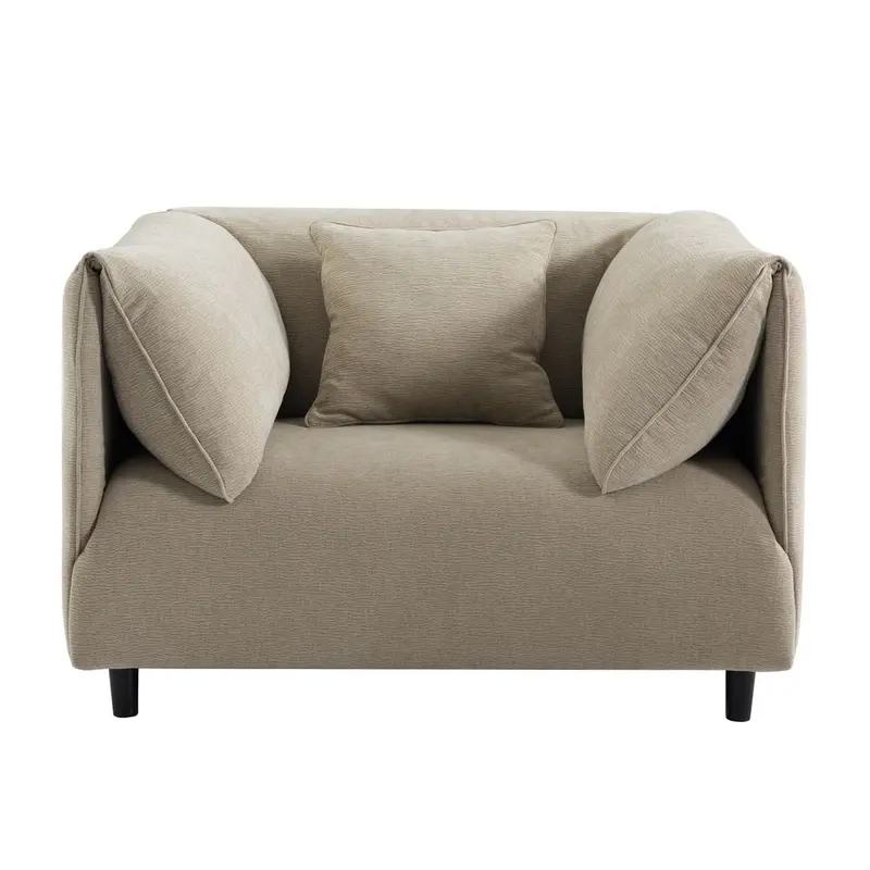 Dominic Wheat-Tone Upholstered Armchair 1