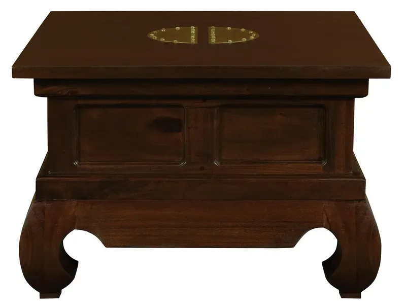 Dynasty Solid Mahogany Lamp Table – 60X60 Cm Square Design 1