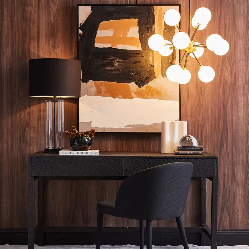 East Side Black Table Lamp With Matching Black Shade 1
