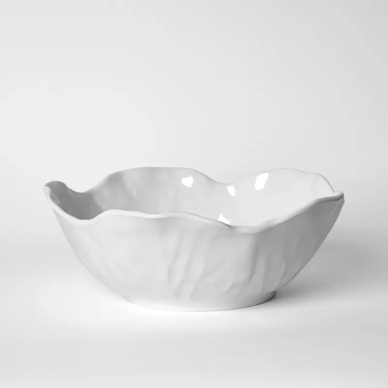 Elegant Cabbage Leaf–Inspired Serving Bowl 1