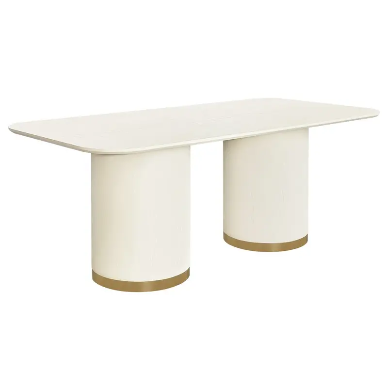 Eli 2-Metre Rectangular Ivory Dining Table 1