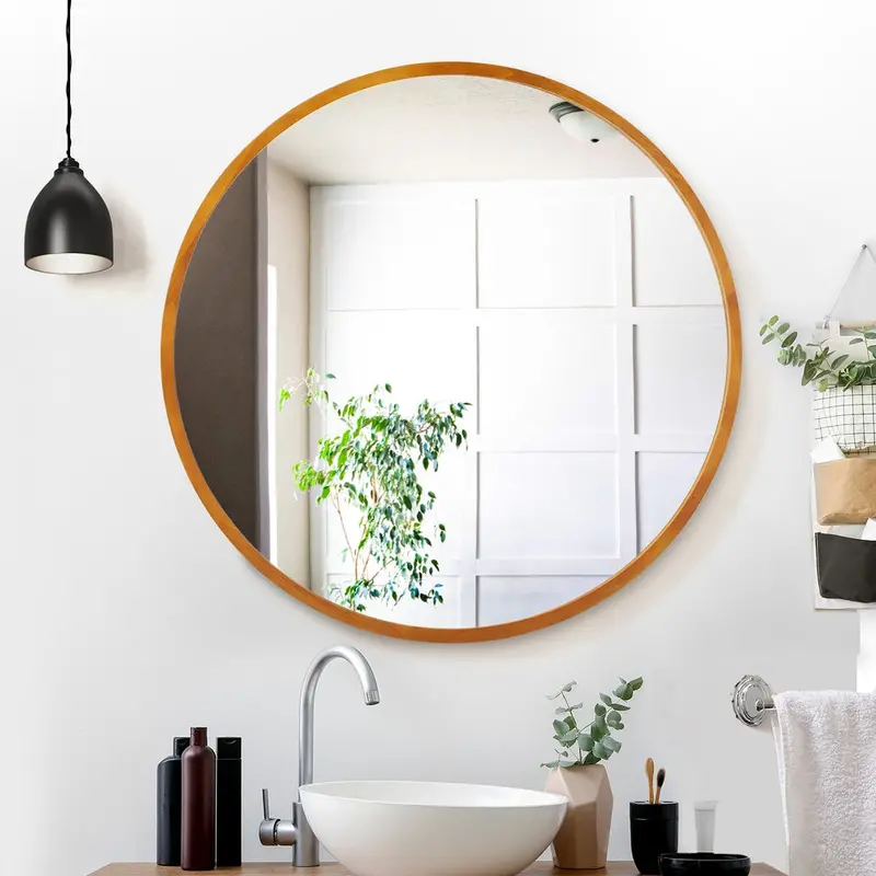 Embellir Wooden-Framed 80 Cm Wall Mirror For Makeup Or Vanity 1