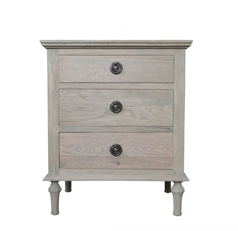 Emmerson Side Table – Weathered Oak Top & Frame 1
