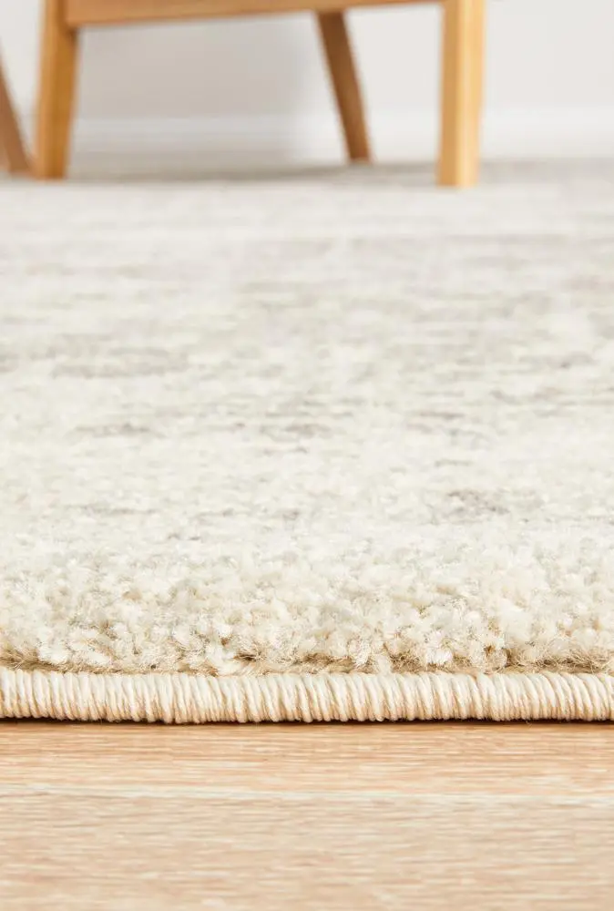 Evoke 253 Living Room Rug – White And Silver, 230 X 160 Cm 1