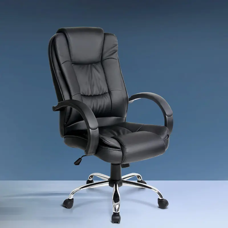 Executive-Style Pu Leather Office Desk Chair – Black 1