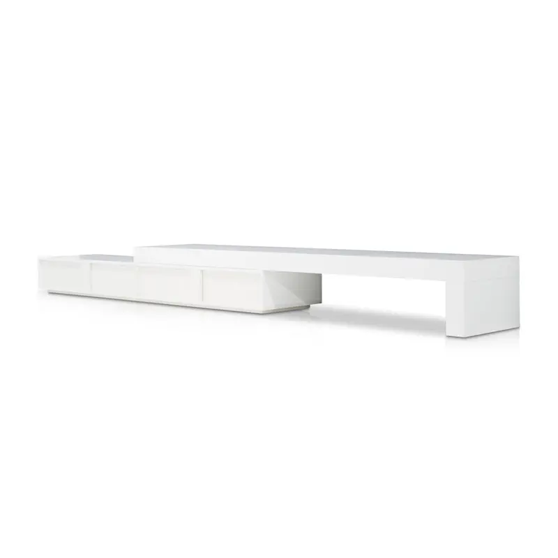 Extendable White Oak Tv Media Unit With Adjustable Width 1