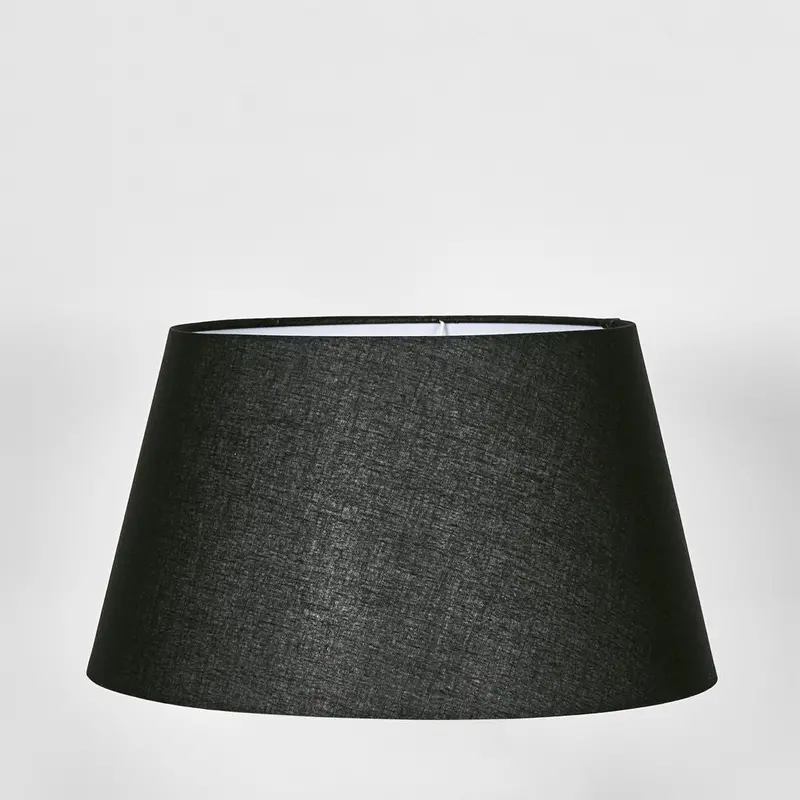 Extra-Large Black Linen Tapered Lamp Shade 1