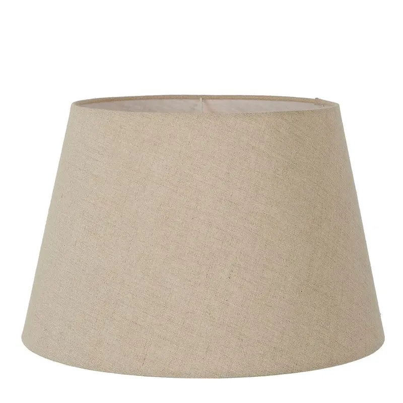 Extra-Large Dark Natural Linen Taper Lamp Shade (E27) 1