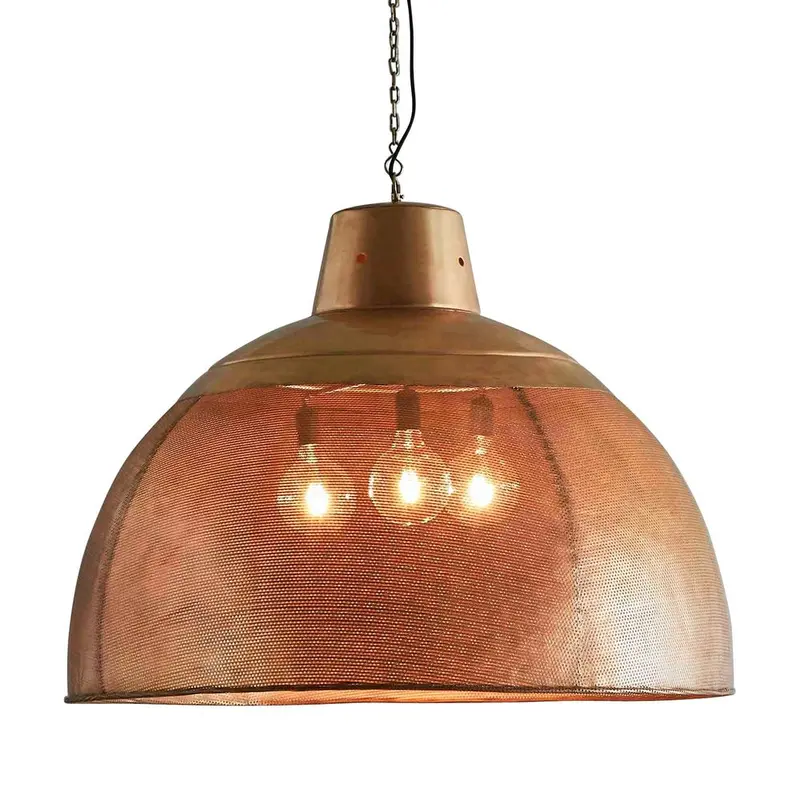 Extra-Large Riva Antique Brass Ceiling Pendant 1