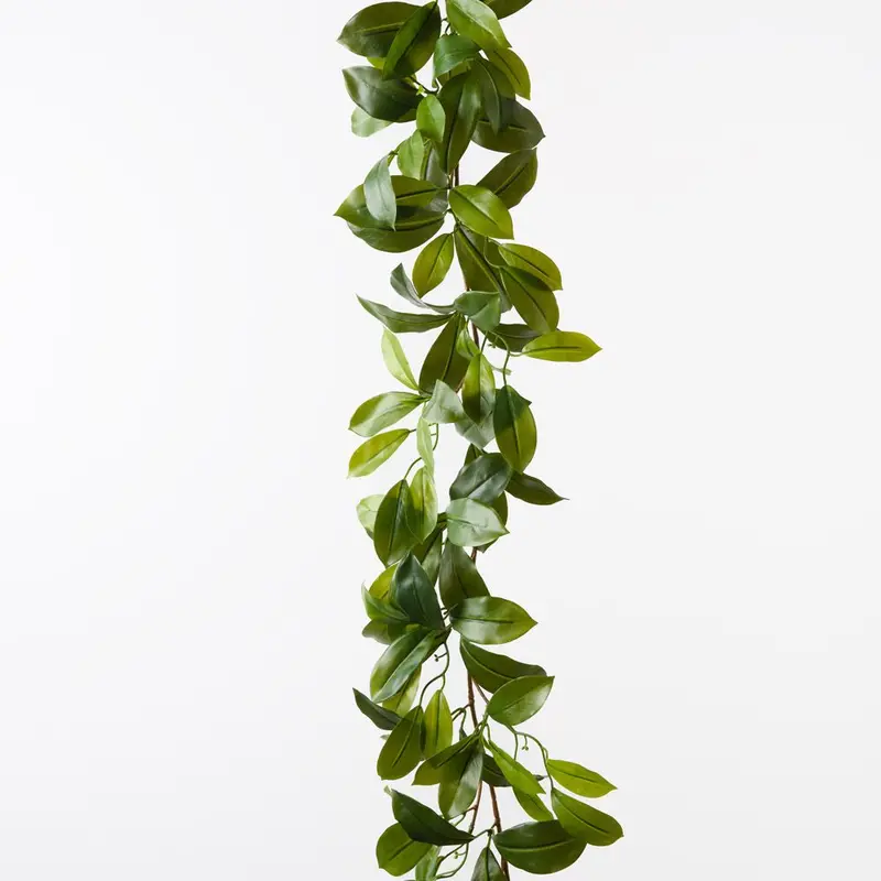 Fagraea Ceilanica Garland – 12-Foot Handcrafted Floral Wreath Set 1