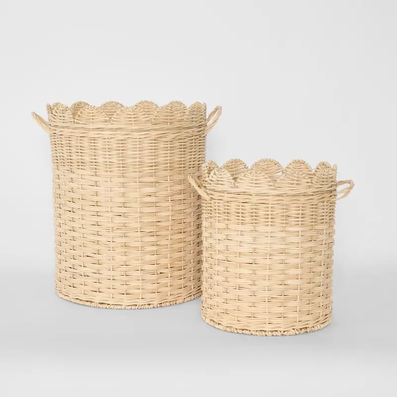Festonne Woven Storage Baskets – Set Of 2 1