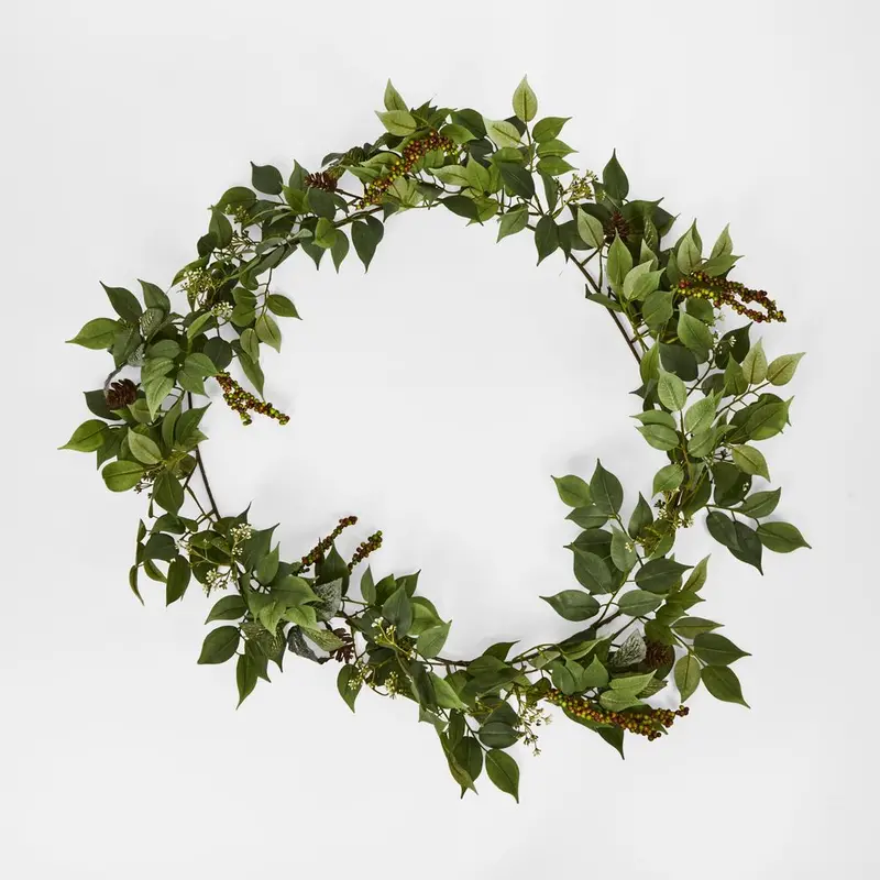 Fittonia Berry Foliage Garland – 180Cm Lifelike Greenery 1