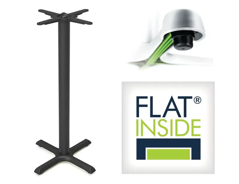 Flat Tech Auto-Adjust Kx22 Smart Bar Table Base – Compact Design (Min. Qty: 4) 1
