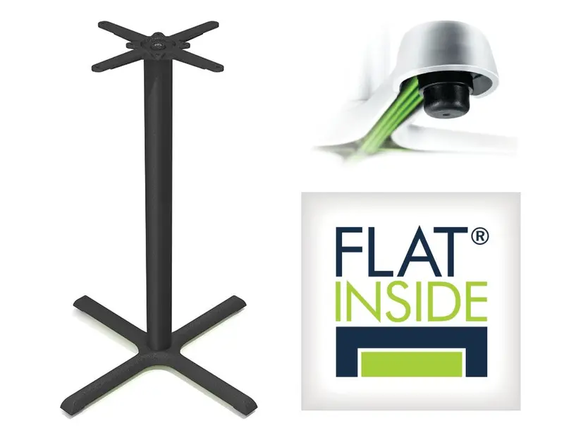 Flat Tech Auto-Adjust Kx30 Height-Adapting Bar Table Support – Restaurant Ready (Min. Qty: 4) 1
