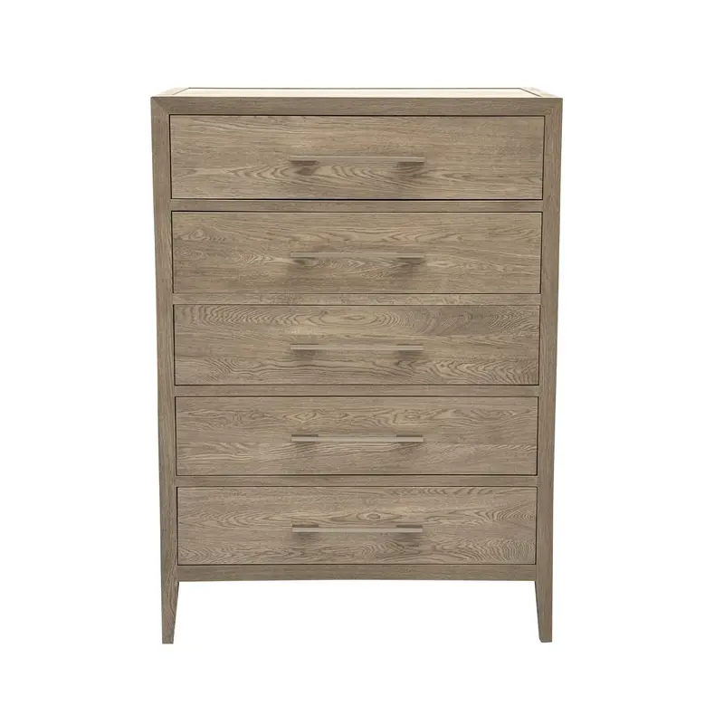 French Contemporary Tallboy In Weathered Oak 1