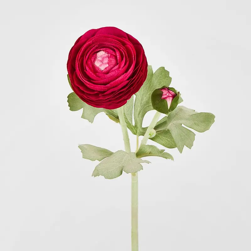 Fuchsia Ranunculus Floral Spray – Clara Collection, 49 Cm 1