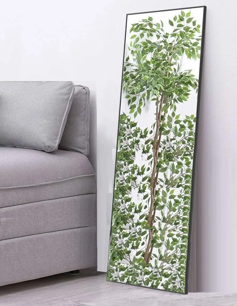 Full-Length Standing Mirror – Slim Black Frame, 106 X 35 Cm Bathroom Or Bedroom Use 1