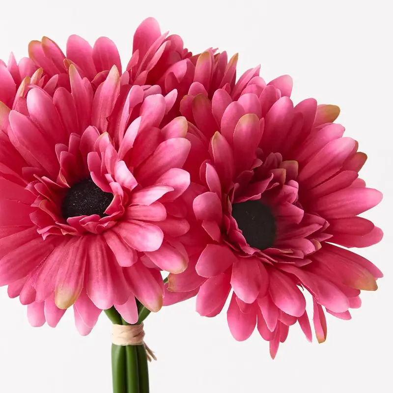 Gerbera Flower Bouquet – Hand-Tied Artificial Stem Set (6 Count) 1
