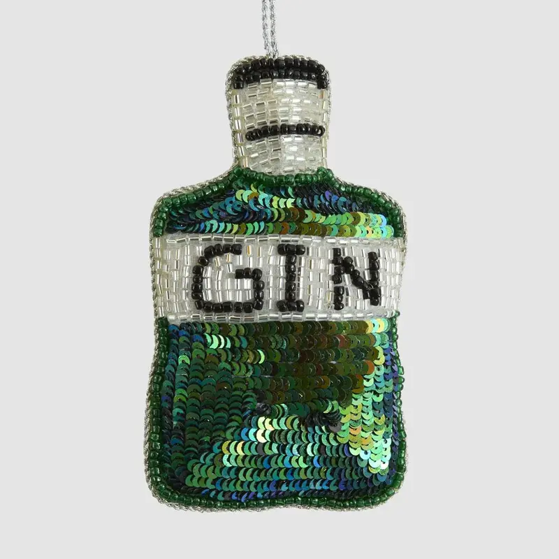 'Gin Time!' Beaded Hanging Cocktail-Themed Decor 1