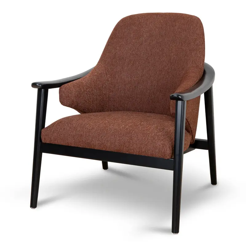 Gingerbread Brown Fabric Armchair 1