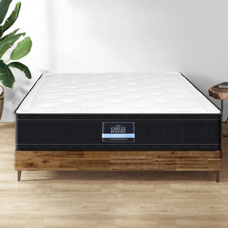 Giselle Bedding King Euro Top Mattress – 32Cm Pocket Spring Hybrid 1