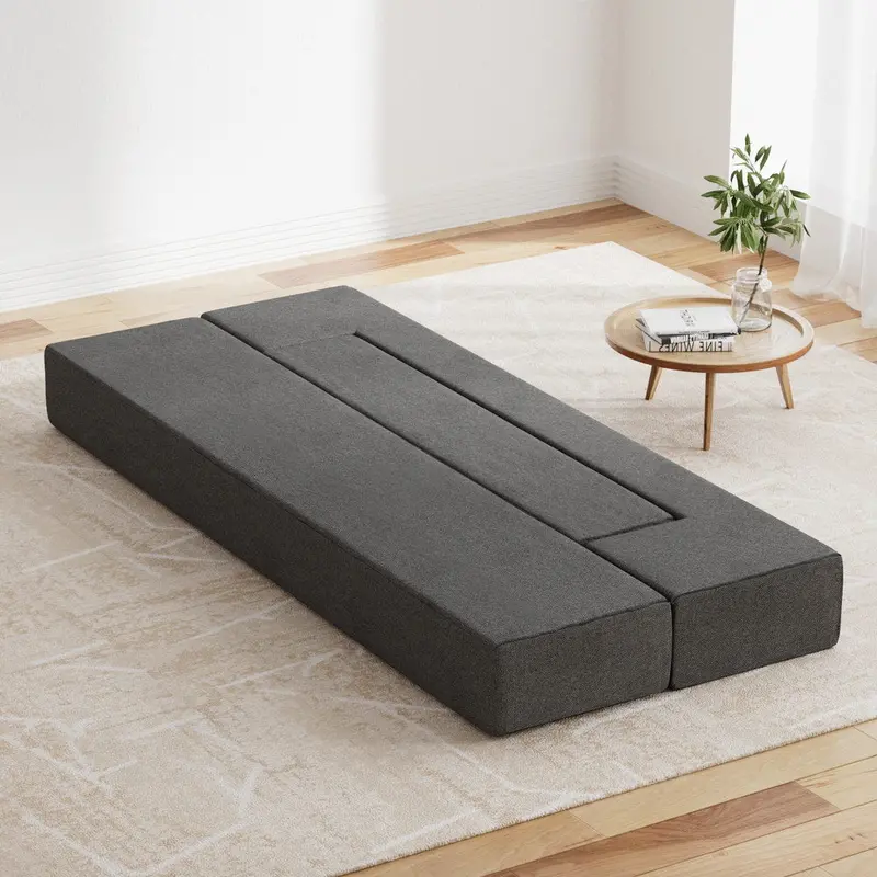 Giselle Grey Folding Foam Sofa Bed Chair – Compact Space-Saving Design 1
