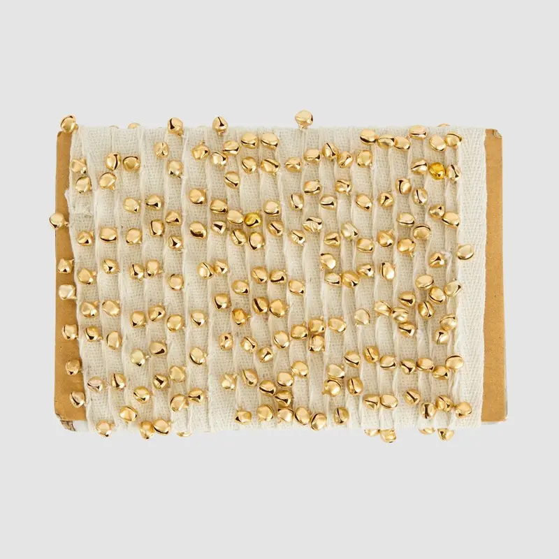 Gold Tiny Bell Ribbon For Festive Accents 1