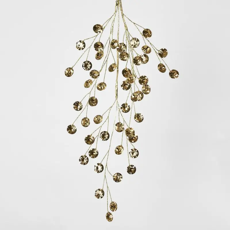 Goldblast Gem-Embellished Hanging Ornament – Shimmering Holiday Decor 1
