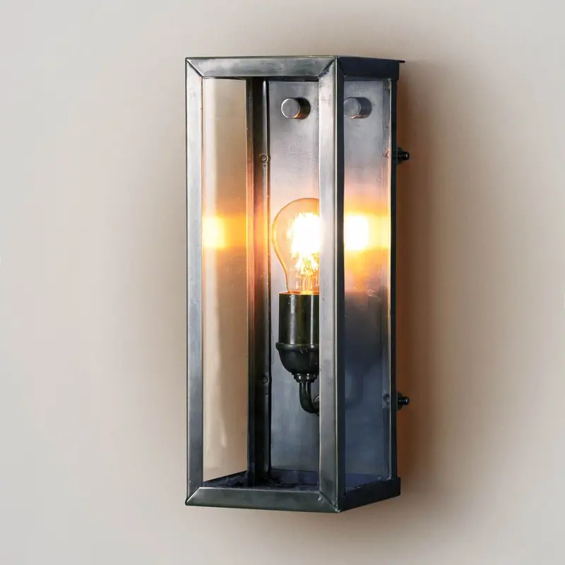 Goodman Small Antique Silver Exterior Wall Light 1
