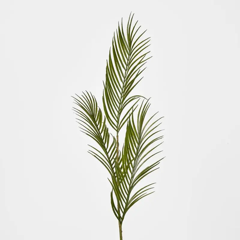 Green Areca Palm Leaf Spray – Lifelike Tropical Foliage Accent 1
