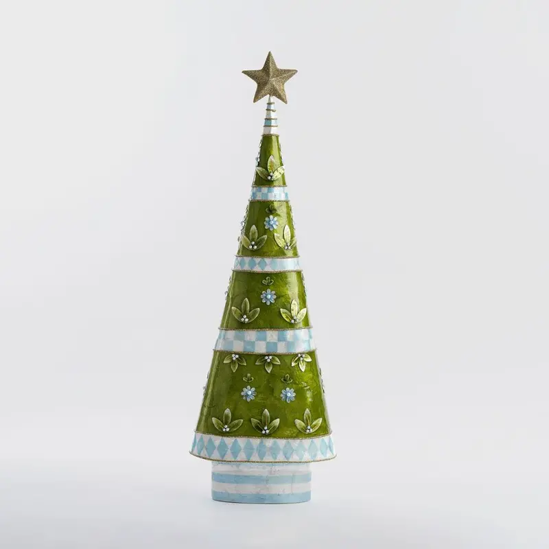 Green Capiz Shell Tree – Artisan Fleur Decoration 1