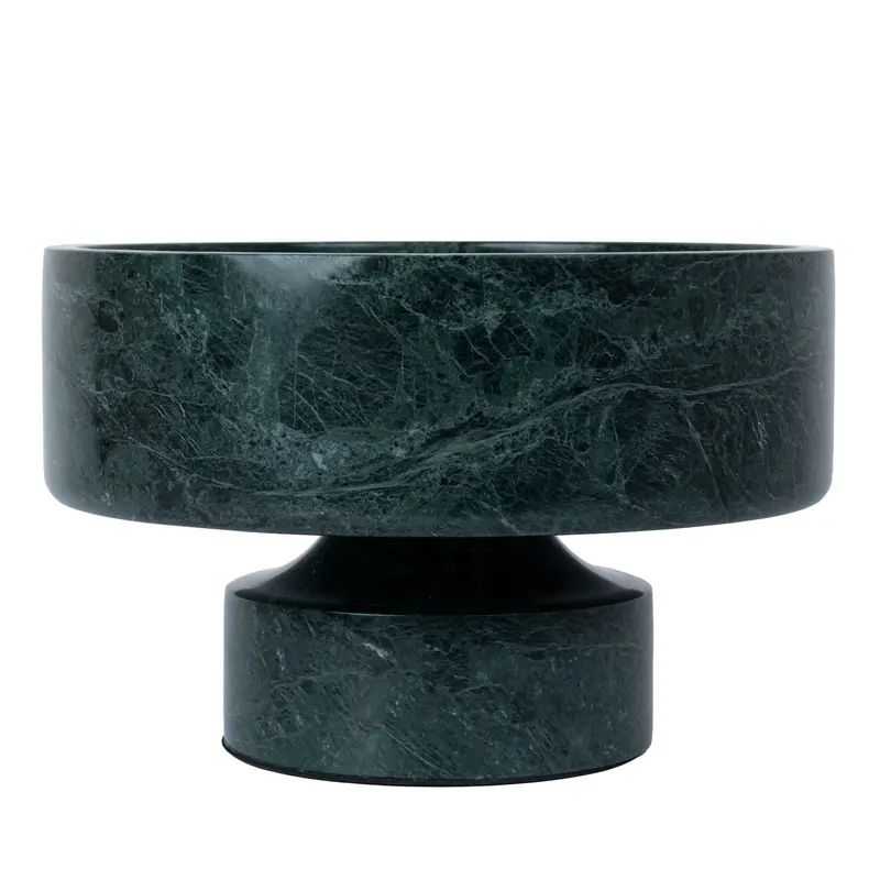 Green Round Marble Serving Tray 1