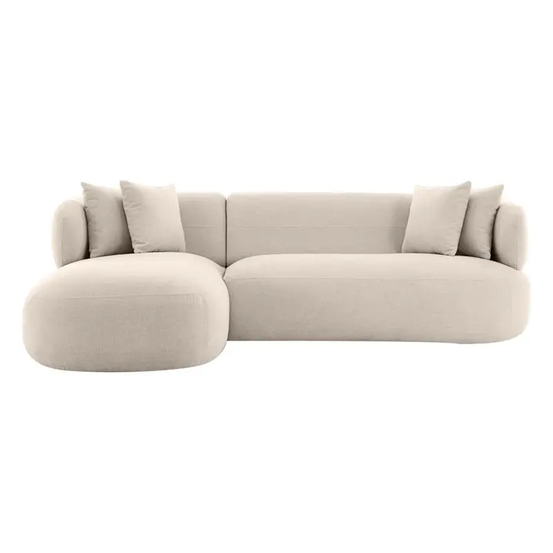 Greenwich Modular 3-Seater Sofa With Left-Facing Chaise In Natural Chenille 1