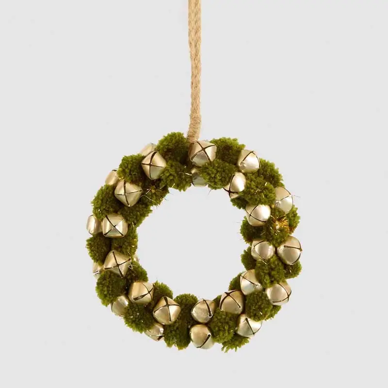 Grenier Mini Pompom Hanging Wreath 1